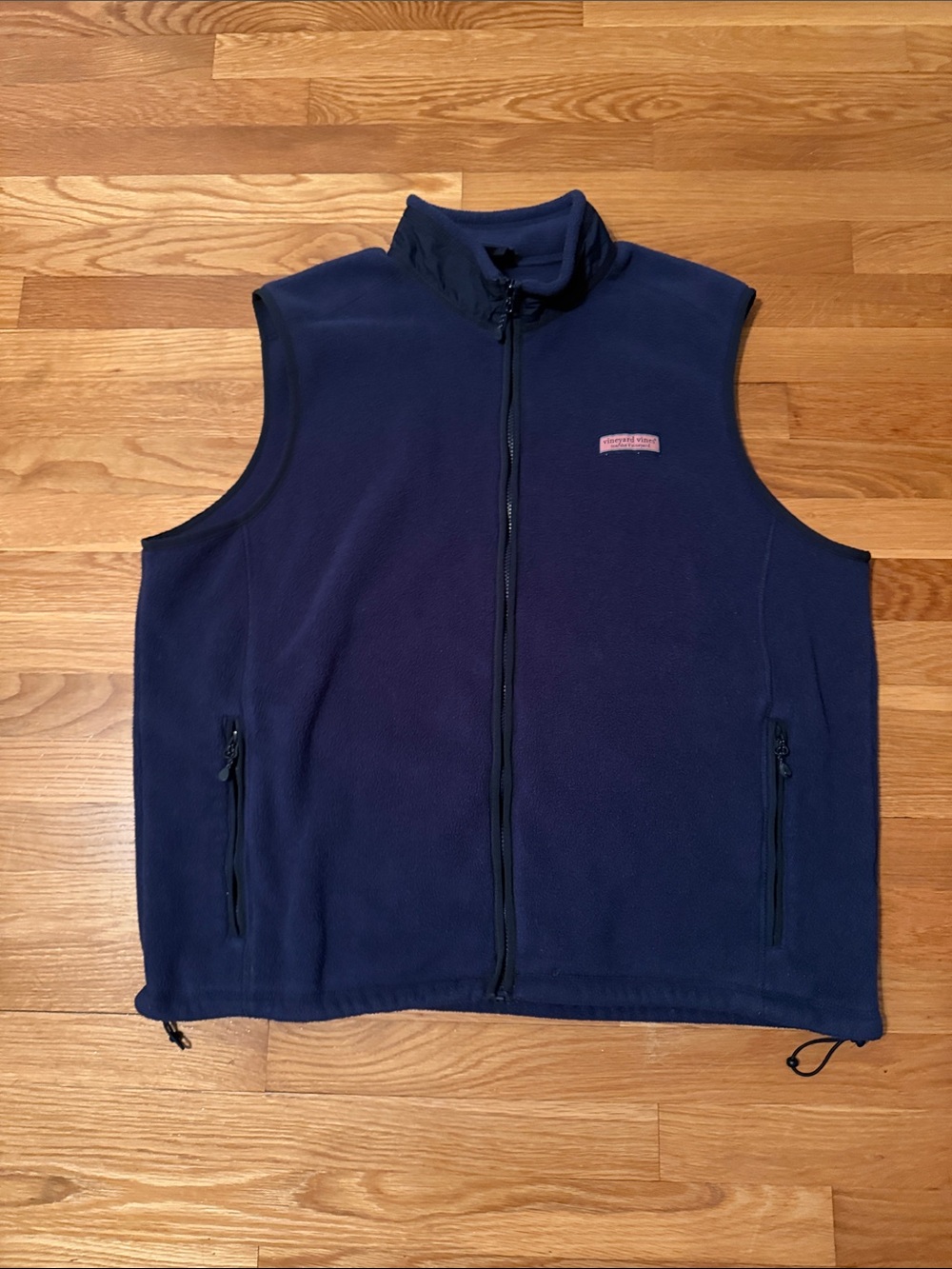 Vineyard Vines performance Navy Fleece Full-Zip‎ Vest